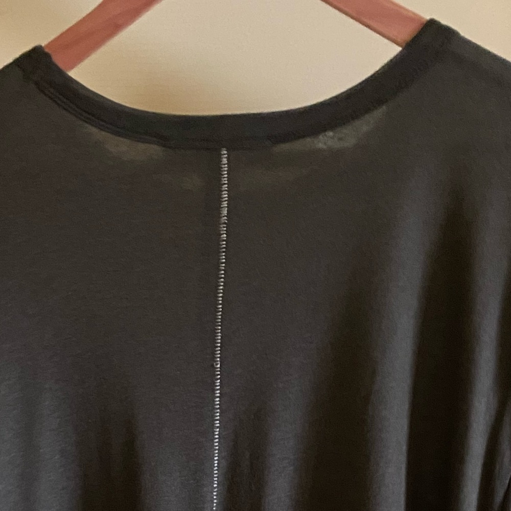 rag and bone Black/Heather Grey Reverse LS Shirt - Picture 3 of 8